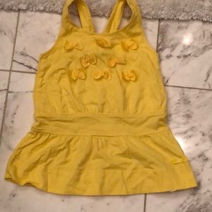 Lili Gaufrette sunny yellow drop waist dress worn1
